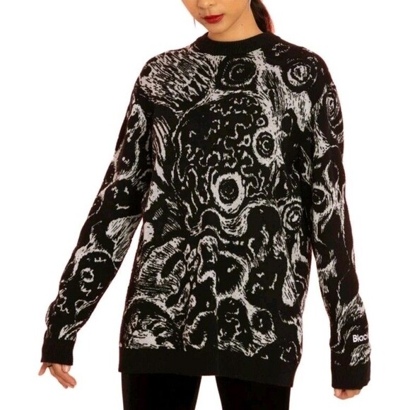 BlackMilk Women's Size M/L Sweater Death Stench Oversized Knit Goth Black Milk - Picture 1 of 15